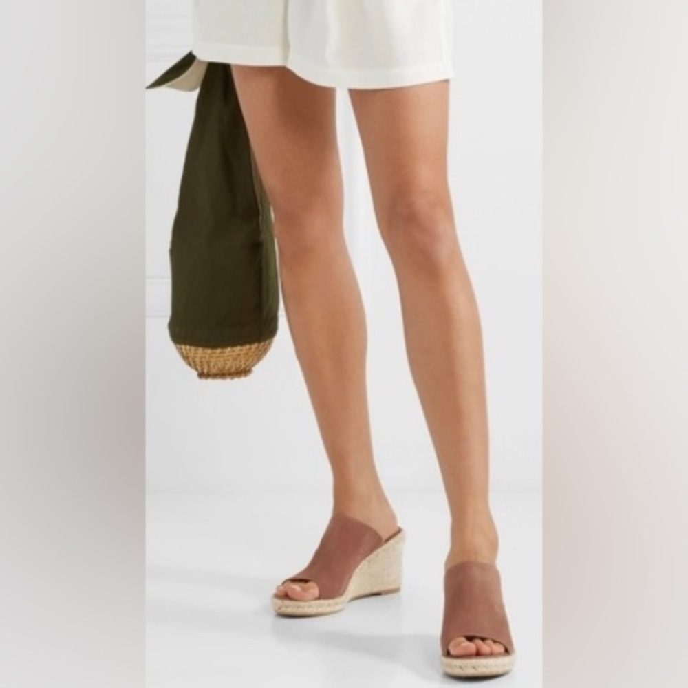 Stuart Weitzman Women's Brown Wedge Sandals - Picture 9 of 10